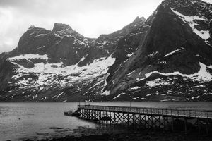THE OLD CABIN BY THE FROZEN WATER