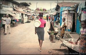 Butter pear woman, West Point, Monrovia.