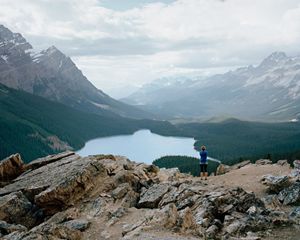 View of Peyto Lake, C-print, 40"x50"