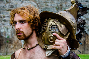 Gladiator fight reenactment