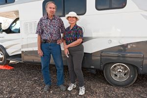 Jerry and Ann, Full-timers. Quartzsite, AZ.   ©David Gardner