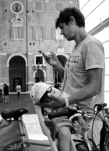 Multitasking father