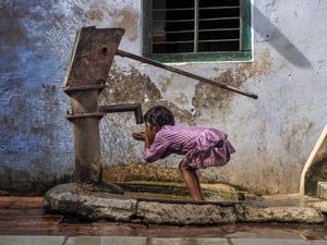 Kachhpura Village water pump, India