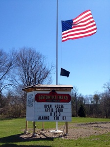 Centerville FD - at half mast