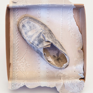 Belice Valley, Sicilia. A child shoe found in Poggioreale.