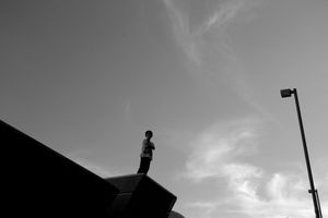 Above the city