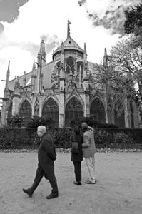 Behind Cathedral Notre Dame, long before the fire.