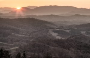 Sunset in the Great Smoky Mountains