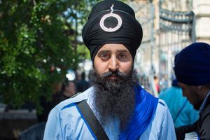 Portrait of young Sikh man