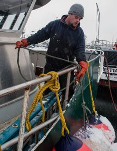 Readying the ship for sea