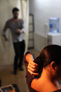 Flamenco Dancers Backstage