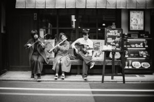 Echoing in the city of Kyoto, the sound of European music