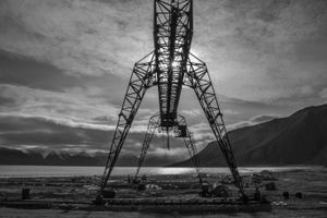 Sunlight through a crane