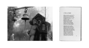 L: Khajuraho, M.P., 1996/  R: "In the chronicles" (Rakshat Puri, 1978), from "Notes from the Stone-Paved Path"  © 2003, Lewis Koch