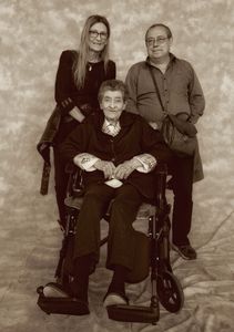 Family Portrait at an open air makeshift studio