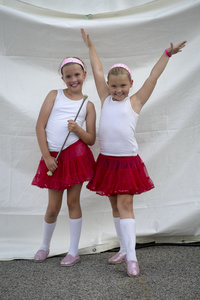 Twins Days 2015. Makayla and Alexis Endres. Cheerleaders.