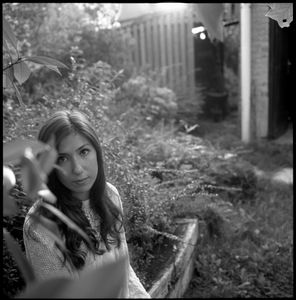Justine in my garden