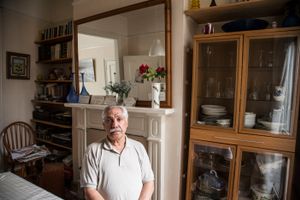 Iranian living room in London,Dr, Ali Mohammadi, University lecturer