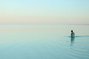 Early morning dip