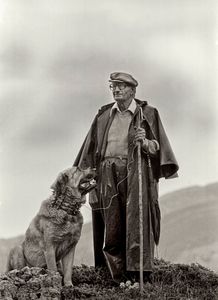 Regino Rodriguez Alvarez, a shepherd in the mountains of Somiedo, Spain, 1988
