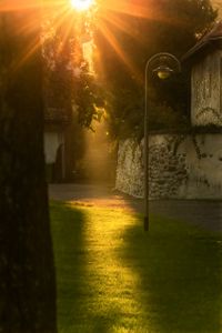 Sunset through Town