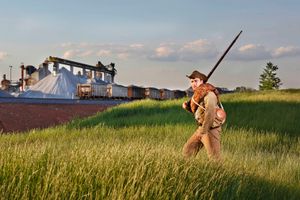 Lars Prillaman on the Cedar Creek battlefield, Strasburg, VA, 2010.