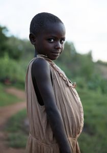 Girl at Rwandan Coffee Farm (Category - Portrait)