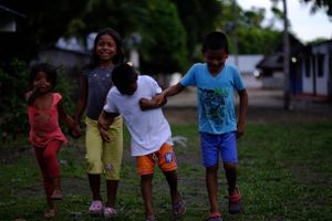 Children in Resguardo Community, Amazon, far away from coal mines.