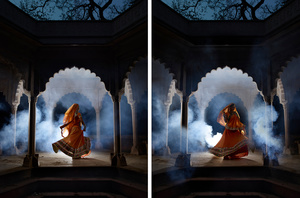 Mena dancing on the pyre