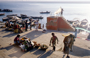 Varanasi, India, 1990 #varanasi #banaras #benares #india #colour #color #ganges #ganga #river #photographer #leica #leicam4p