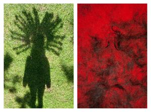 “Indian shadow & Hair on red carpet“