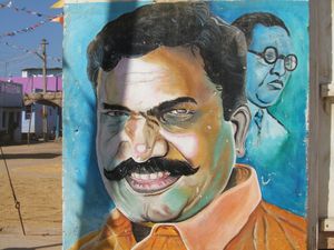 Tamil politician, vicinity Andippatti, between Madurai and Thekkady, Kerala, 2010.