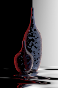Two bottles on a crooked mirror 2