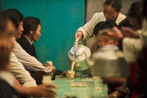 The Gum Chu Tea House, one of the oldest and best known in Lhasa, around the corner from the Jokhang. © Michael Freeman