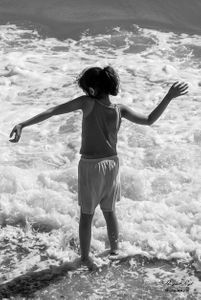 Girl by the seaside