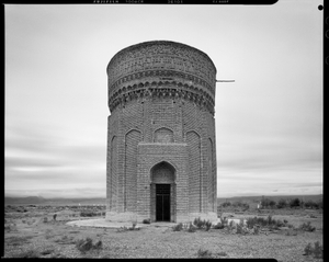 Mehmandust tomb tower, built 1097 AD, near Damghan. Semnan Province, Iran, 2015.