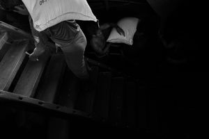 Labourers, Yangon Port, Myanmar