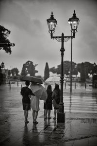 Youth in the rain