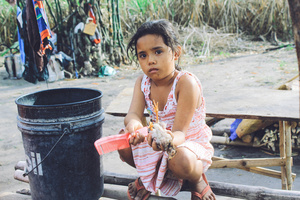 "She doesn't talk much"