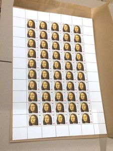 Moina lisa New Zealand Stamp -            Pax Mona Lisa