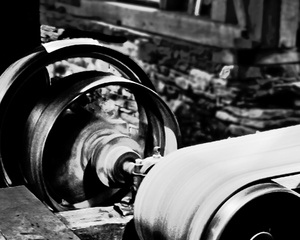 Two Rotating Wheels and Belt