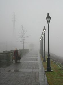 Foggy Morning on the Moonwalk