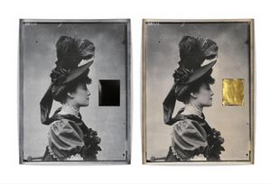 P200, Dyptich, 127 X 170 cm each, Silver Gelatin Print, Mixed Media, 2023