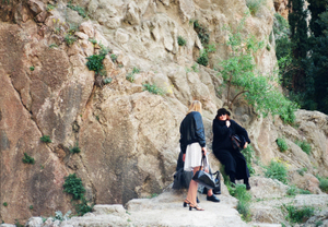 fig.28 Poetess Natasha Hatzidakis (Greece) (in black coat)