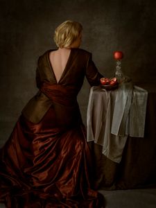 Woman with Pomegranates
