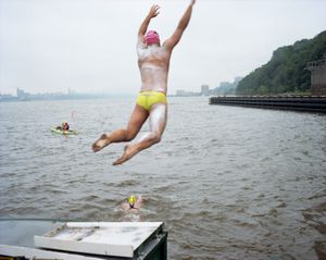 Final Stage (GW to Verrazano), Eight Bridges Swim, The Hudson River, 2014