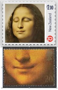 Mona Lisa
postage stamps