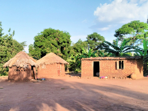 A home at the skirts of Kagulu rock in Uganda