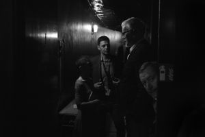 Tim Robbins in the backstage