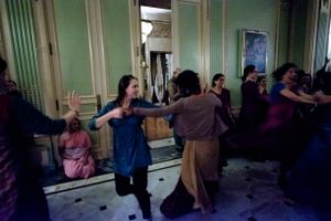 The temple room kirtans during the Radhadesh Mellows festival are renowned for their vigorous dancing